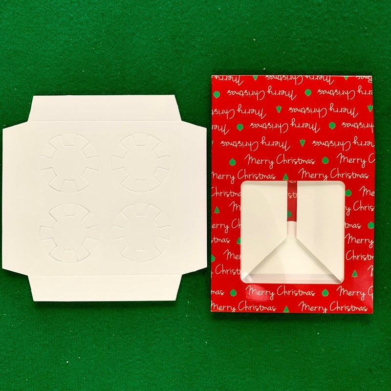 Caja navideña 16x16x7,5cm. CAJ214