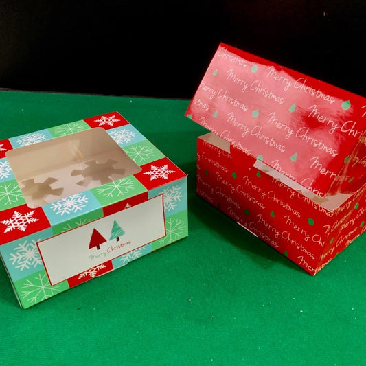 Caja navideña 16x16x7,5cm. CAJ214