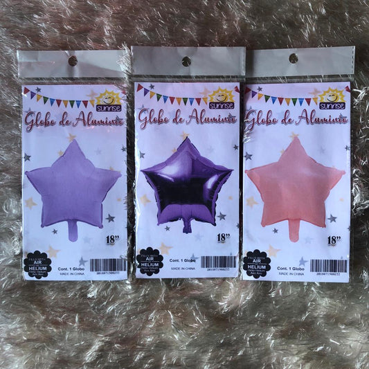 Globo en forma de estrella 18". GE001