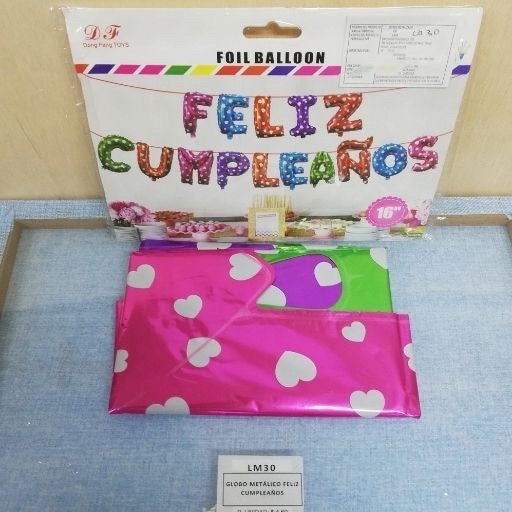 Globos frase feliz cumpleaños 16". LM30