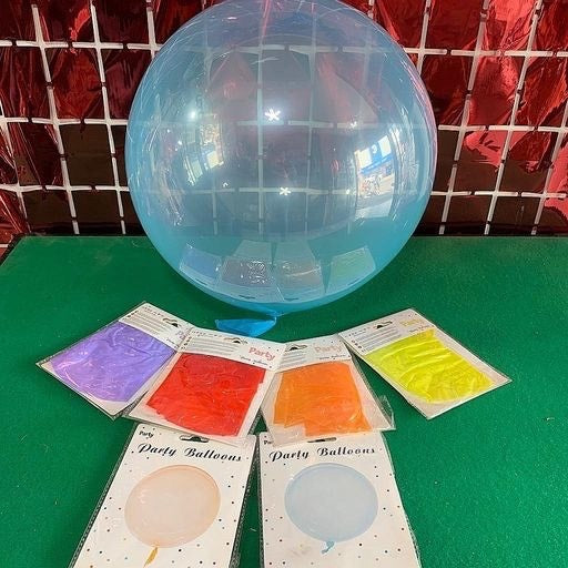 Globo burbuja de color talla 20 (35±3cm). C5653