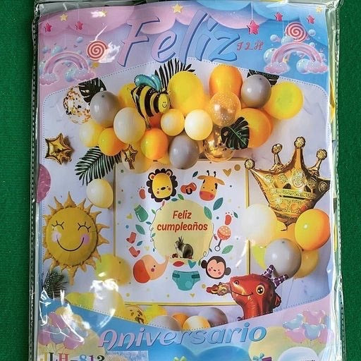 Set de globos decoración completa con póster. 13998