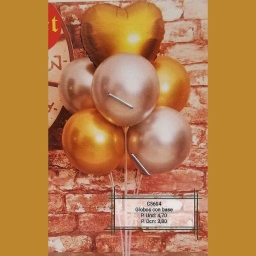 Globos para decoración con base. C56041