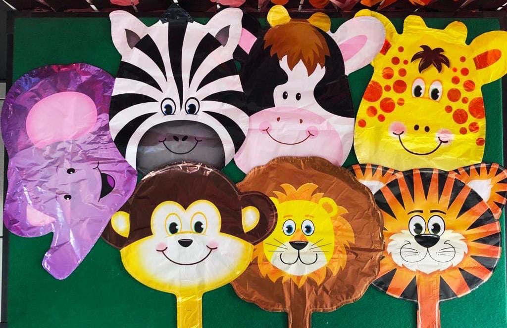 Paq. 10 globos 10" Animalito portaglobos. GA10A