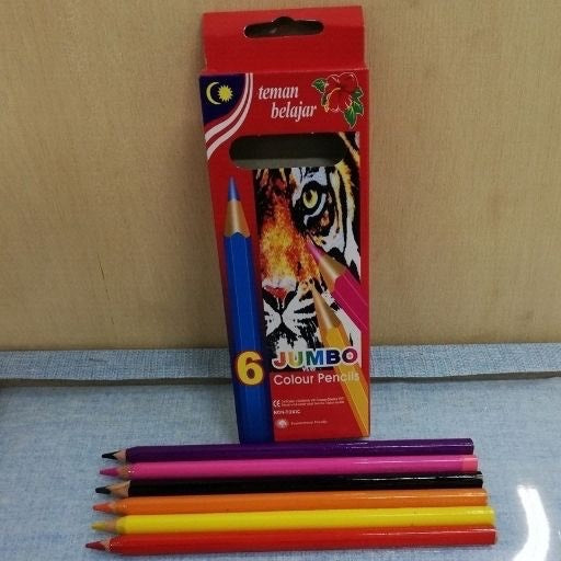 Lápices de color tamaño jumbo 6pcs. 50026