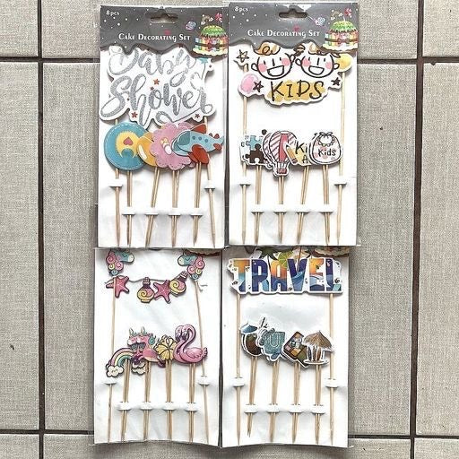 Toppers para torta 8pcs. DL31