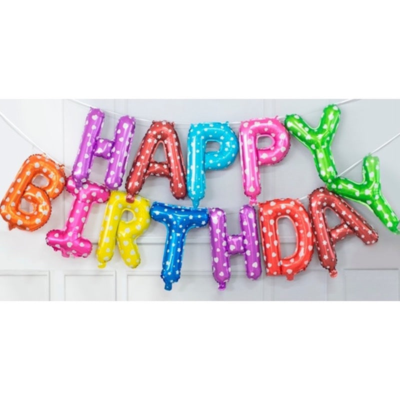 Globos frase happy birthday 16". LM29