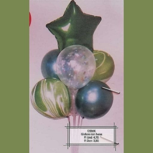 Globos para decoración con base 7pcs. C5666